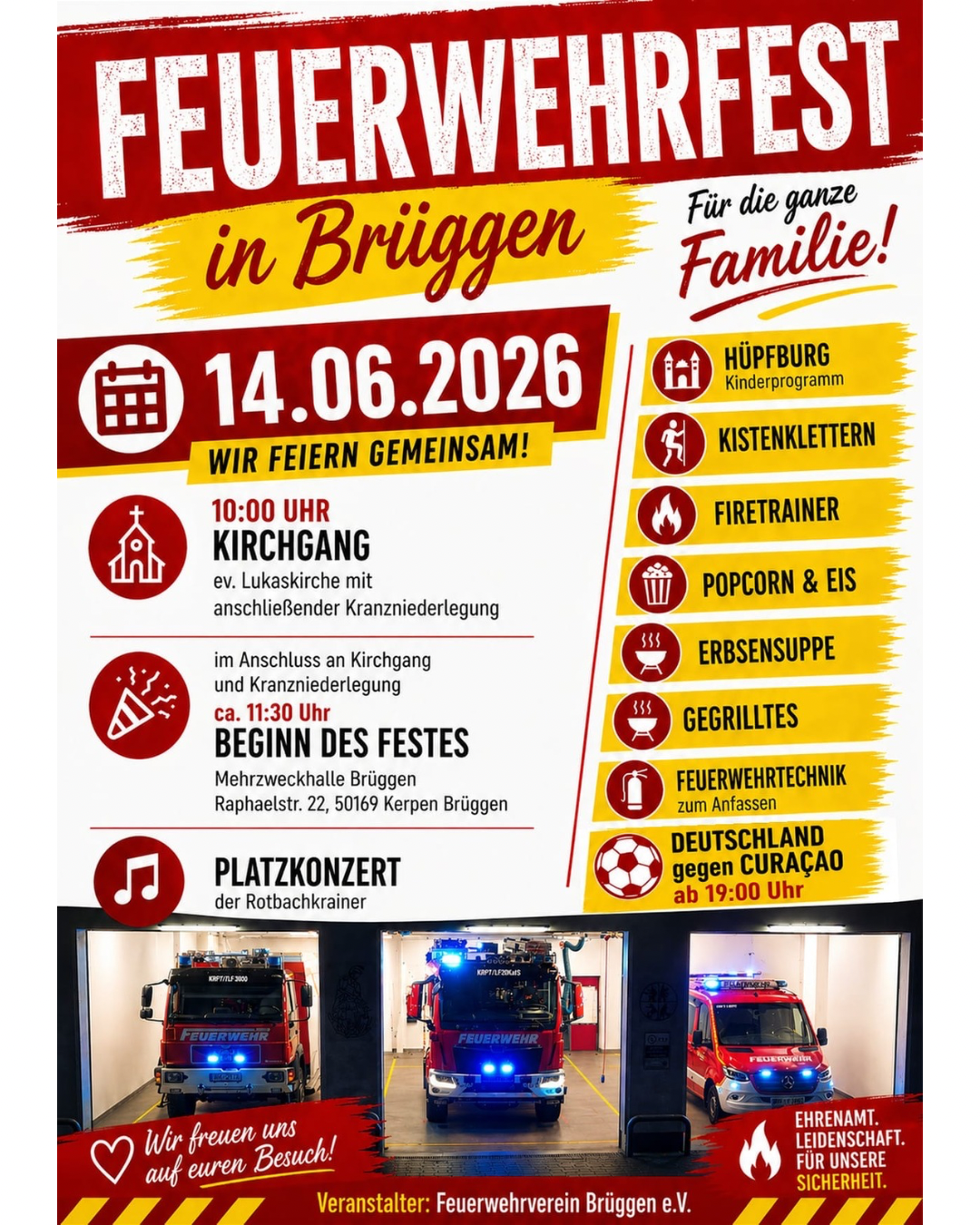 Mehr über den Artikel erfahren Feuerwehrfest 2026 🚒